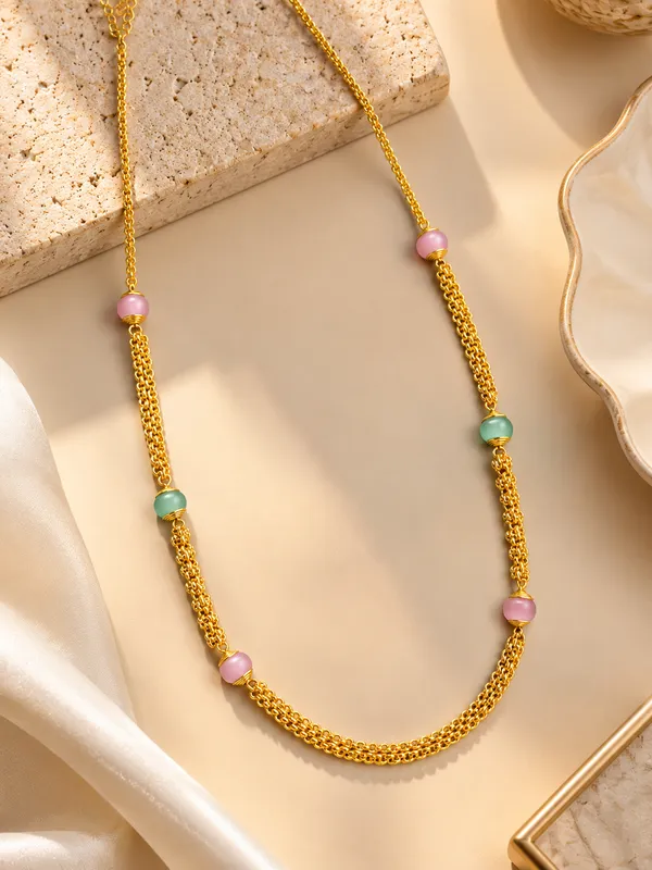 Gold_Tone_Beaded_Necklace_For_Women
