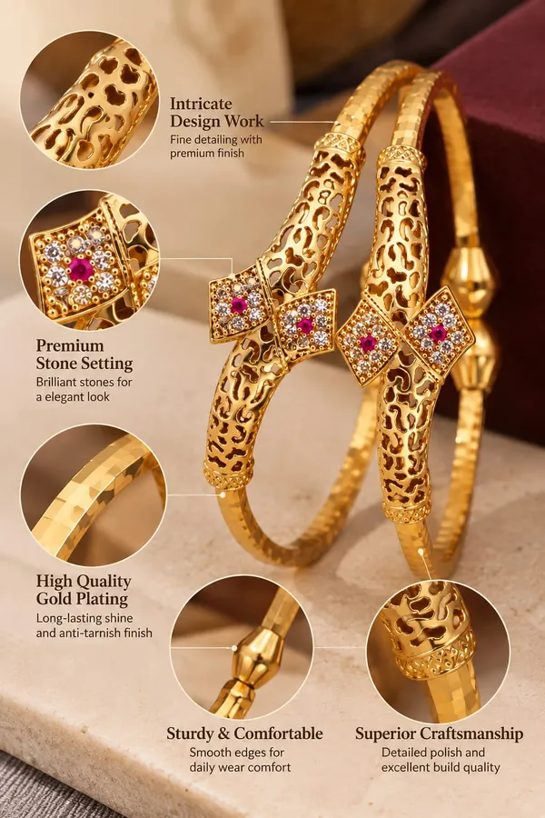 Premium_Micro_Gold_Plated_Designer_Bangles_for_Women_|_Pink_&_White_Stone_Embellished_Openwork_Design_|_Wedding_&_Festive_Wear