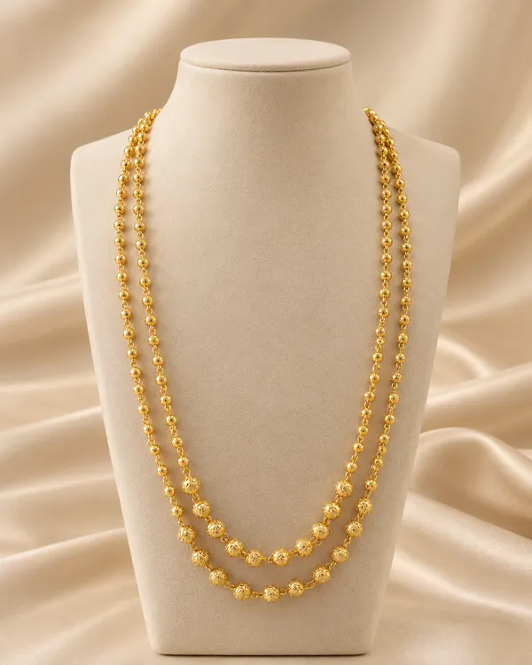 Gold_Tone_Double_Layer_Beaded_Necklace_for_Women