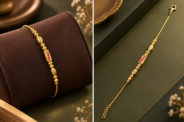 Gold_Tone_Pink_Stone_Beaded_Bracelet_for_Women