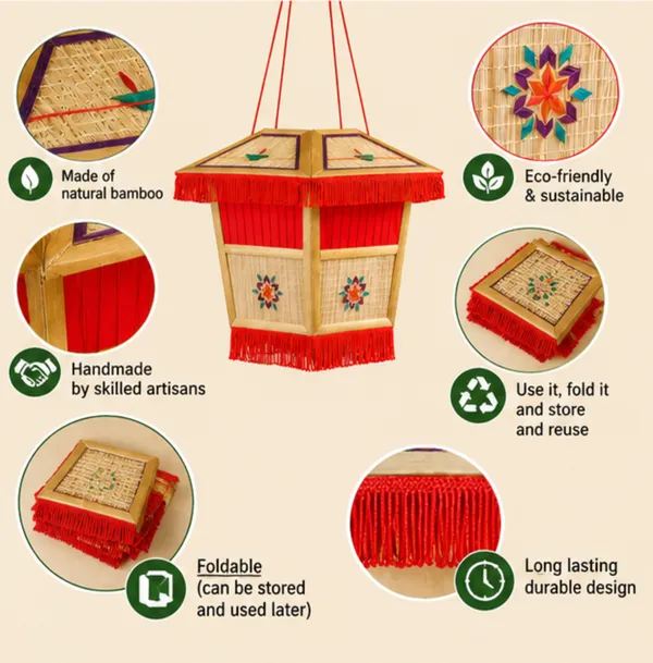 BambooDiwali_Hanging_Lantern_-_Red_-_97006