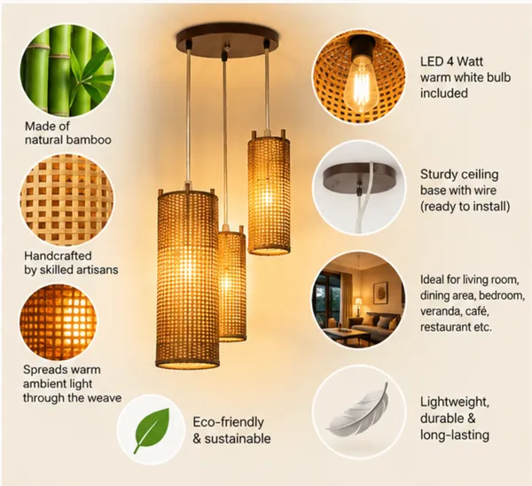 Bamboo_Woven_Three_Light_Pendant_Ceiling_Light/_Chandelier