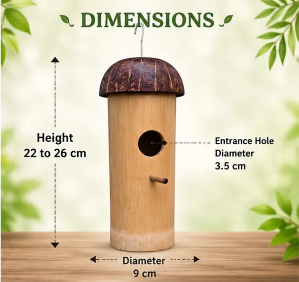 Bamboo_Hanging_Bird_House_With_Coconut_Shell_Roof