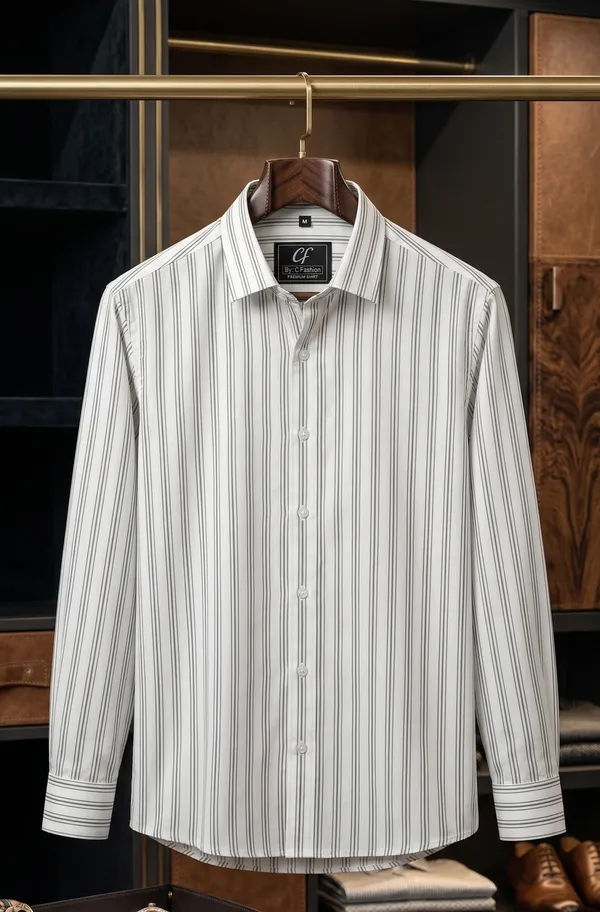 39_Cf_Grey_Striped_Print_Slim_Fit_Shirt