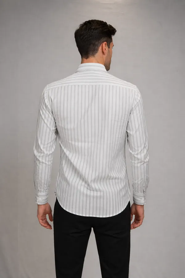 39_Cf_Grey_Striped_Print_Slim_Fit_Shirt