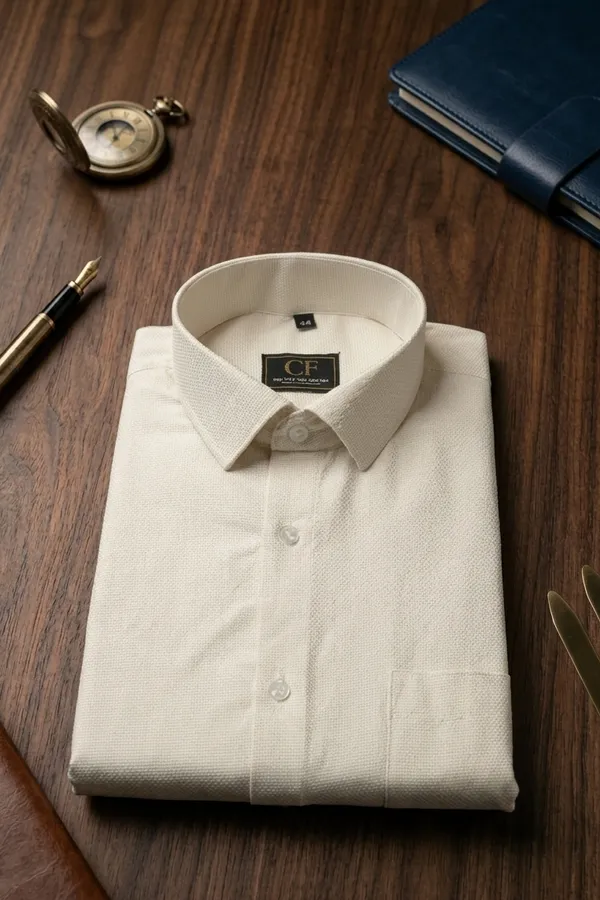 25_Cf_Dobby_Cream_Solid_Slim_Fit_Shirt