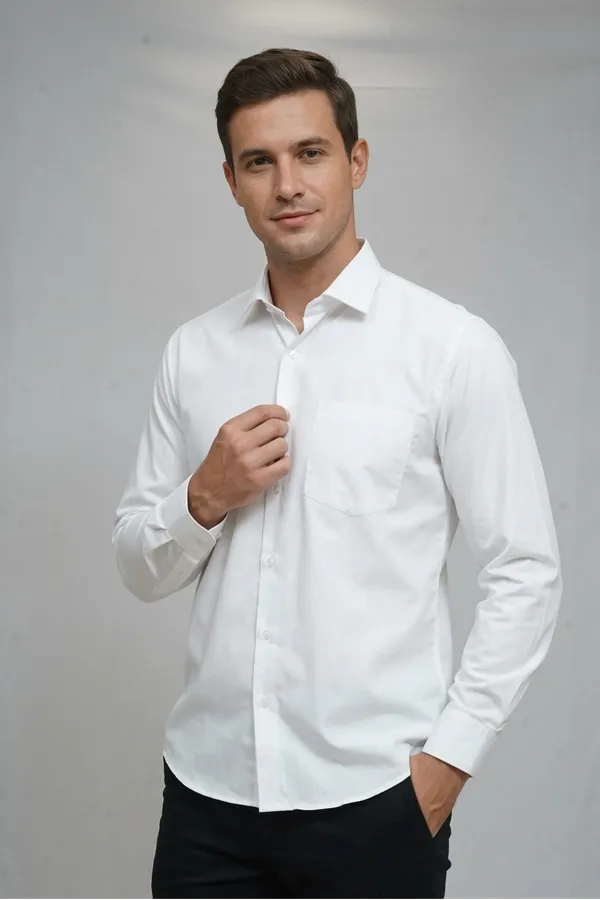 03_Cf_Solid_White_Slim_Fit_Shirt