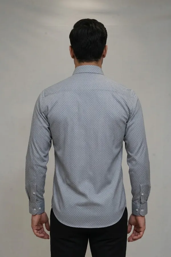 23_Cf_Dark_Blue_Print_Slim_Fit_Shirt