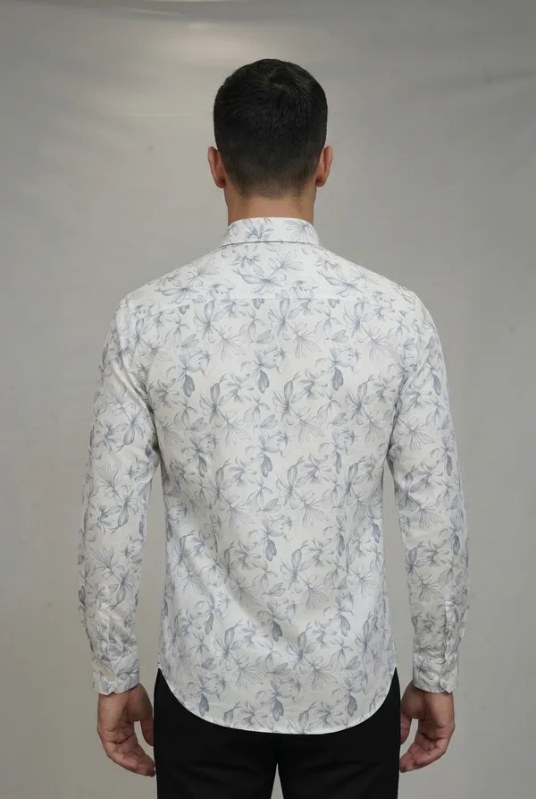 15_Cf_Structure_Print_Gray_Slim_Fit_Shirt