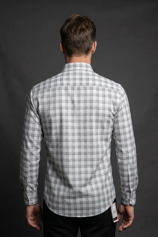 13_Cf_Dobby_Checks_Green_Slim_Fit_Shirt