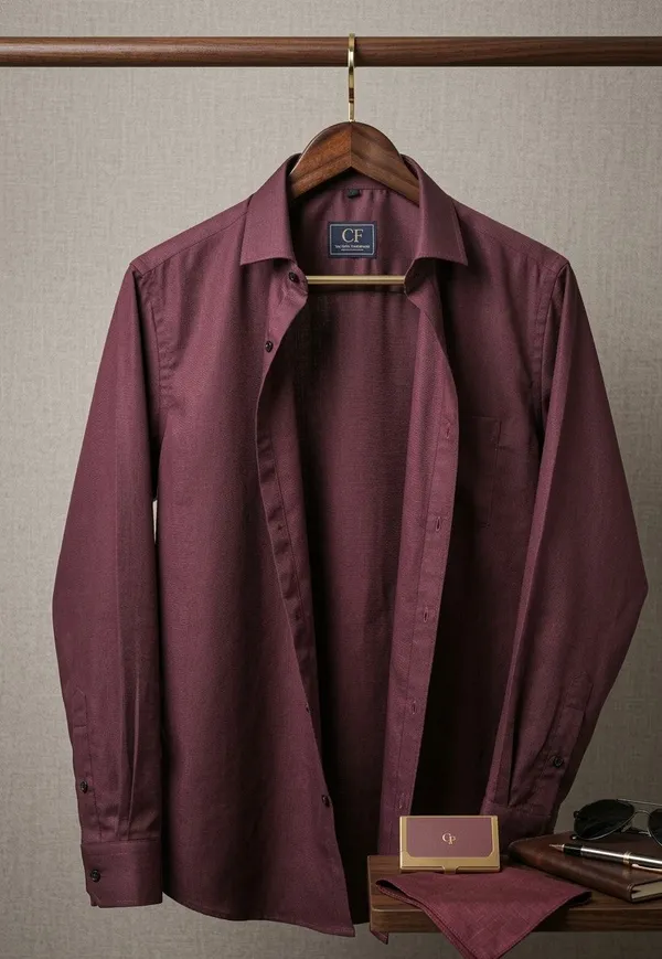 38_Cf_Solid_Maroon_Slim_Fit_Shirt