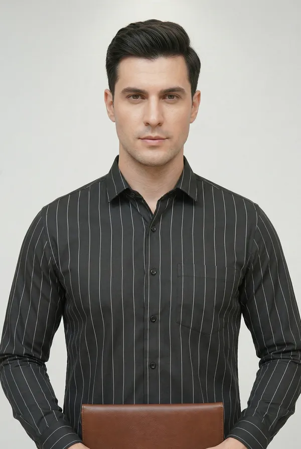 11_Cf_Black_Stripe_Slim_Fit_Shirt
