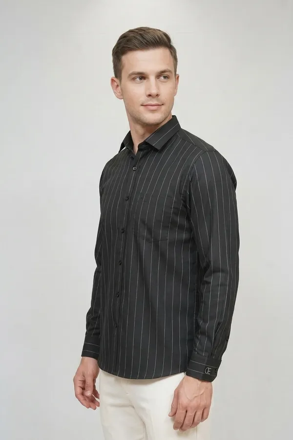 11_Cf_Black_Stripe_Slim_Fit_Shirt