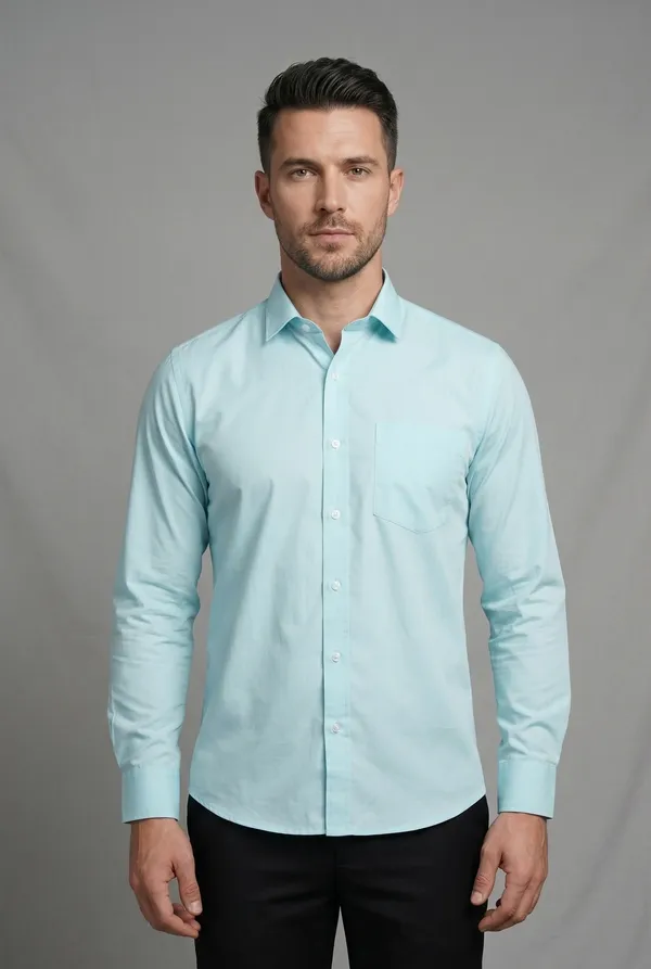 10_Cf_Solid_Ice_Blue_Slim_Fit_Shirt