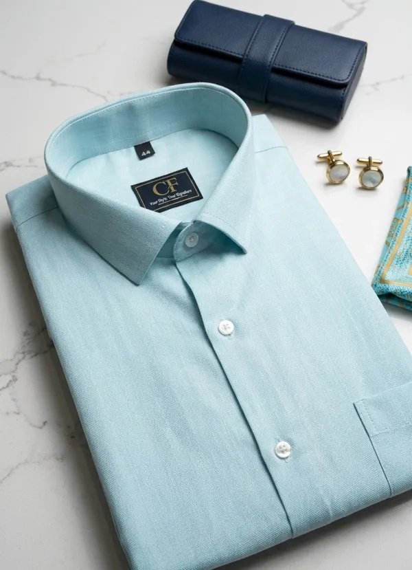 10_Cf_Solid_Ice_Blue_Slim_Fit_Shirt