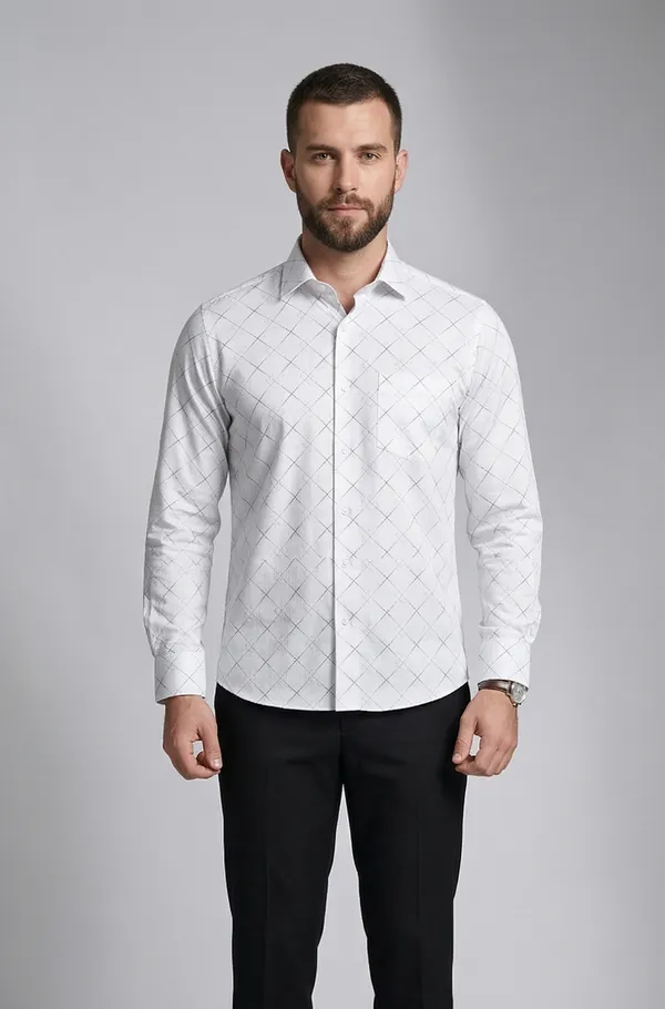 17_Cf_Dobby_Print_White_Gray_Slim_Fit_Shirt