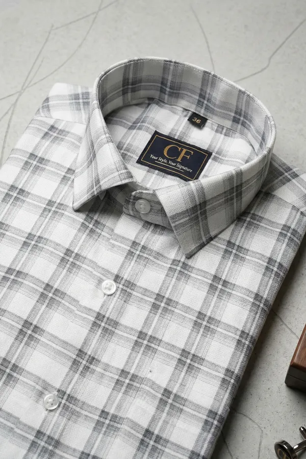 19_Cf_Dobby_Gray_Checks_Slim_Fit_Shirt
