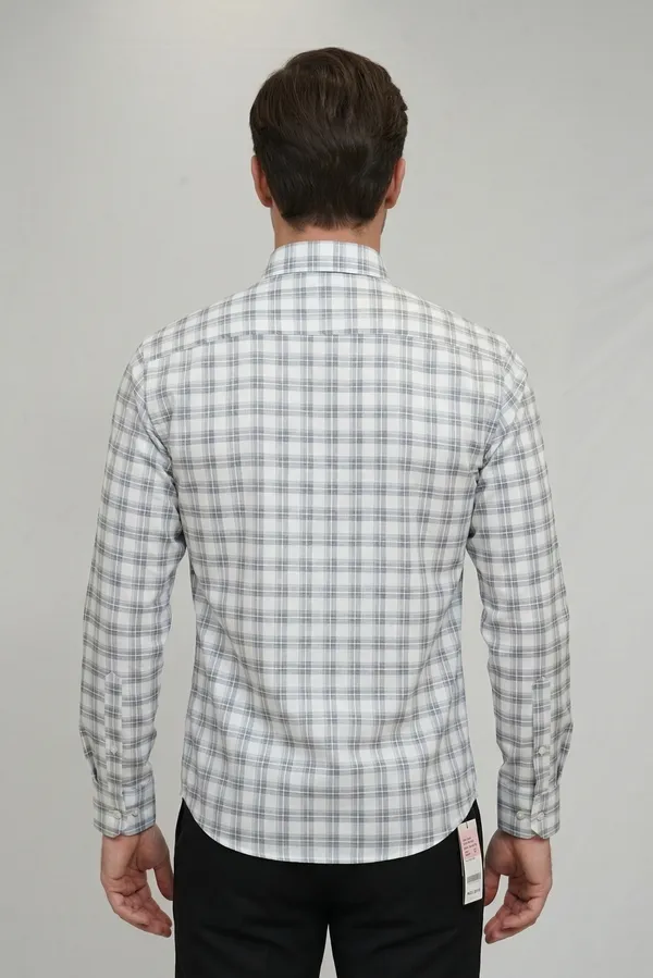 19_Cf_Dobby_Gray_Checks_Slim_Fit_Shirt