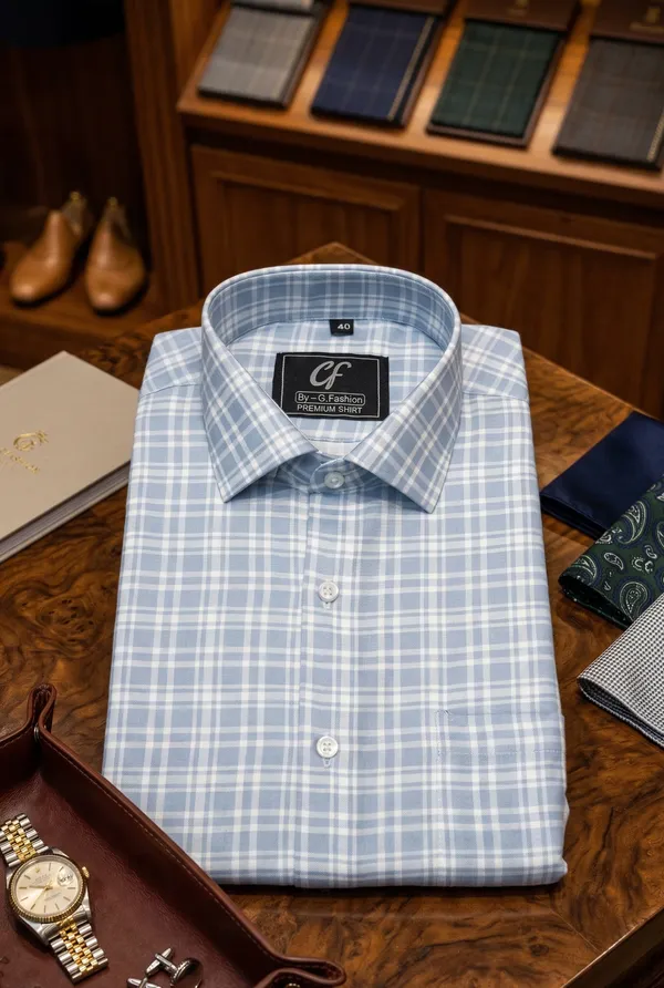 29_Cf_Sky_Blue_Checks_Slim_Fit_Shirt