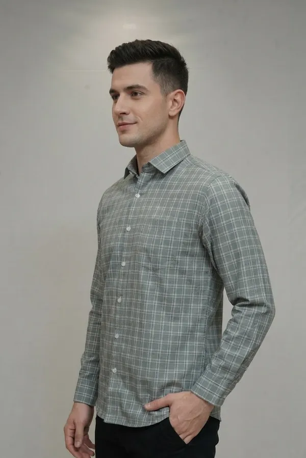 20_Cf_Dobby_Check_Pista_Green_Slim_Fit_Shirt