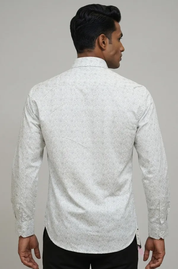 21_Cf_Gray_Beige_Printed_Slim_Fit_Shirt