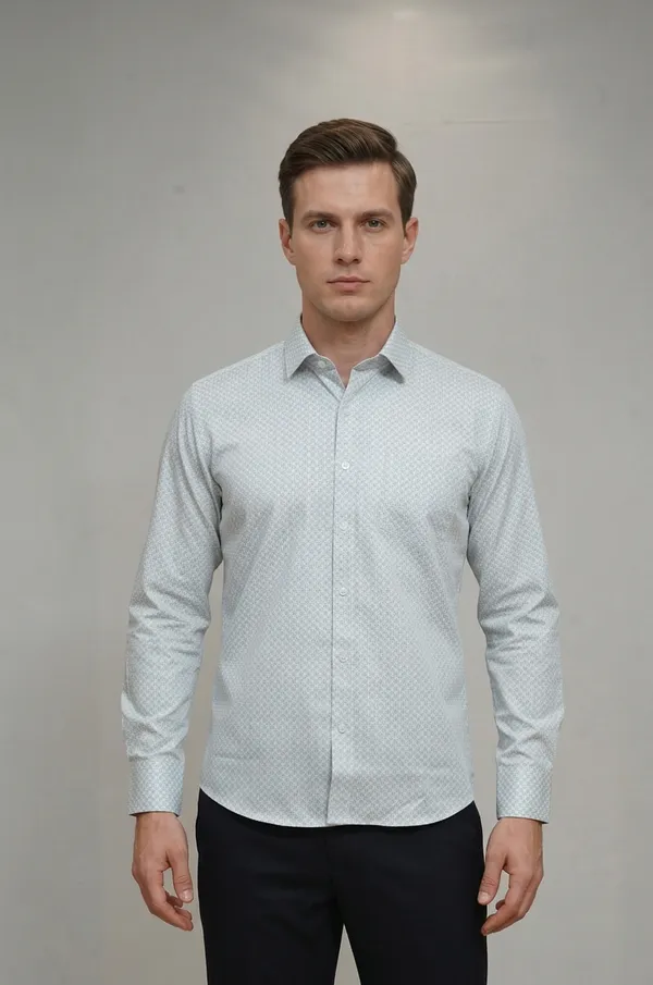 22_Cf_Grey_Print_Slim_Fit_Shirt