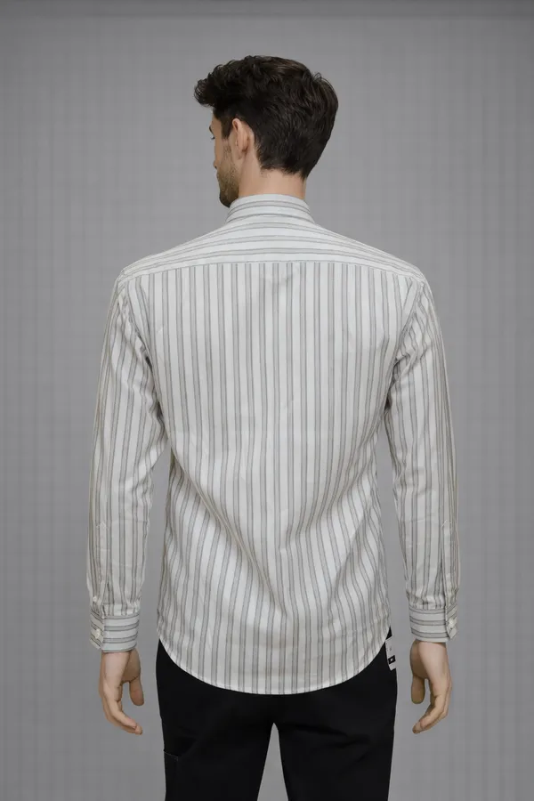 27_Cf_Twill_Stripe_Grey_Brown_Slim_Fit_Shirt