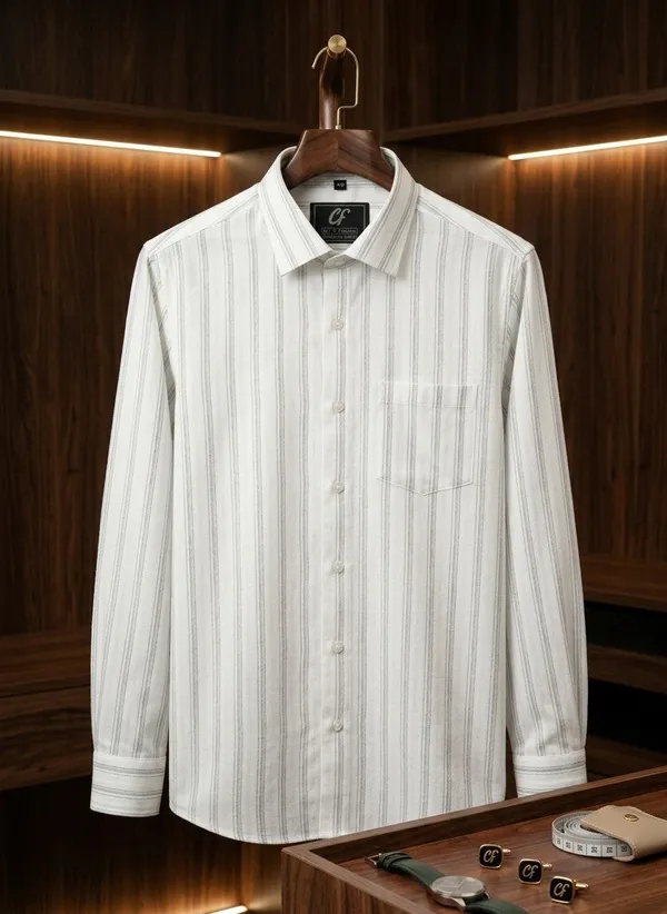 34_Cf_Dobby_Stripe_Grey_Slim_Fit_Shirt