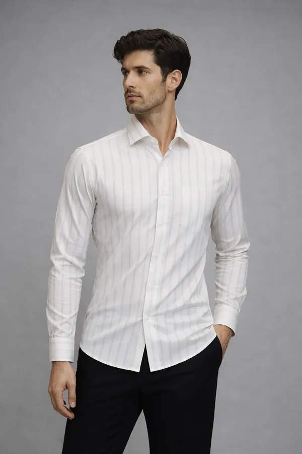 34_Cf_Dobby_Stripe_Grey_Slim_Fit_Shirt