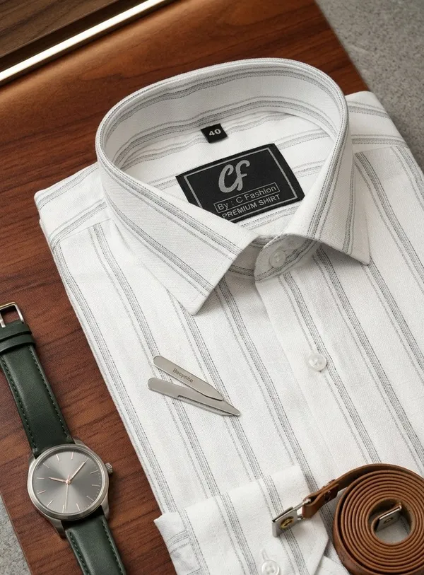 34_Cf_Dobby_Stripe_Grey_Slim_Fit_Shirt