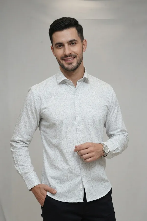 43_Cf_Satin_Print_Silver_Slim_Fit_Shirt