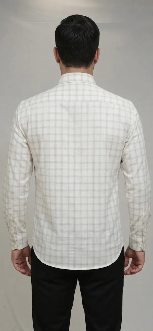 46_Cf_Jecord_Light_Brown_Checks_Slim_Fit_Shirt