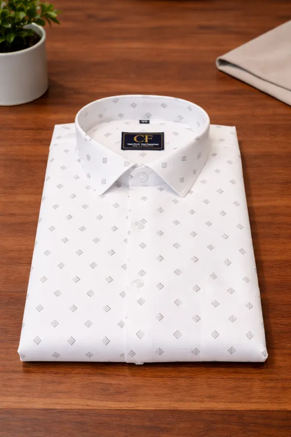 50_Cf_White_Gray_Prints_Slim_Fit_Shirt