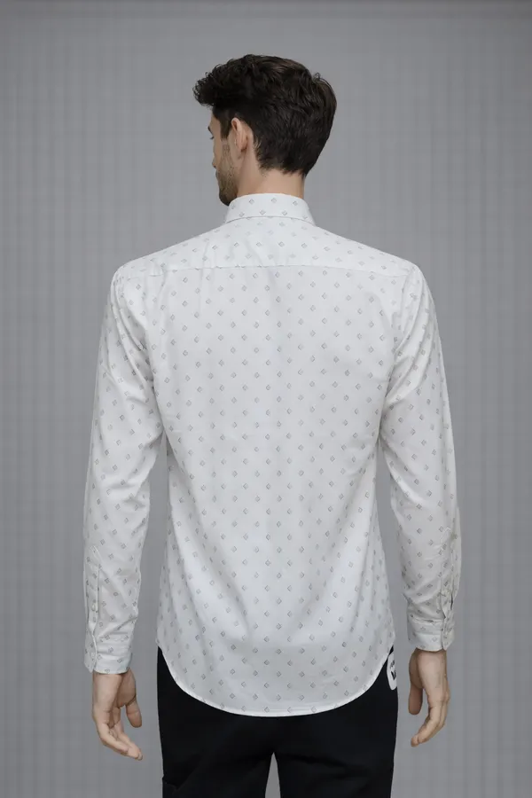 50_Cf_White_Gray_Prints_Slim_Fit_Shirt