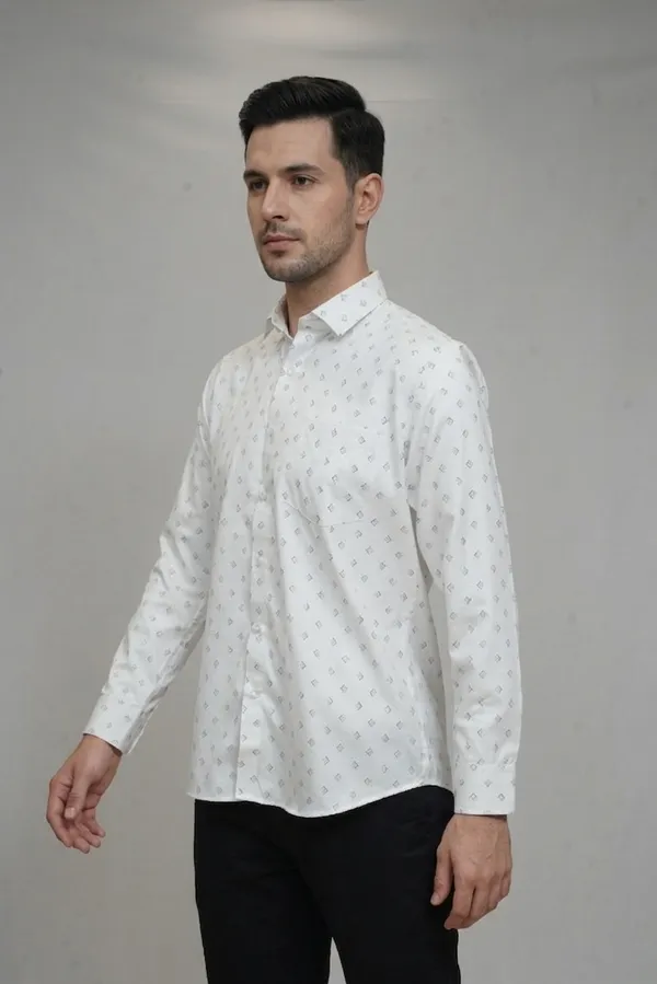 50_Cf_White_Gray_Prints_Slim_Fit_Shirt