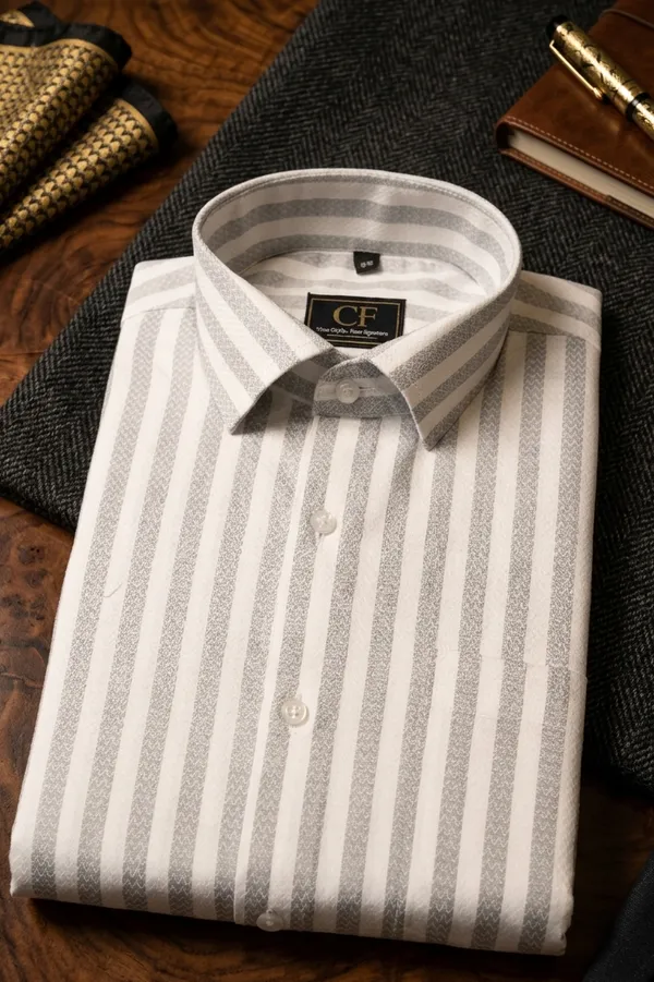 51_Cf_Gray_Strips_Slim_Fit_Shirt