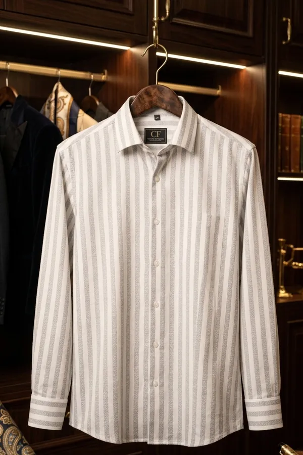 51_Cf_Gray_Strips_Slim_Fit_Shirt