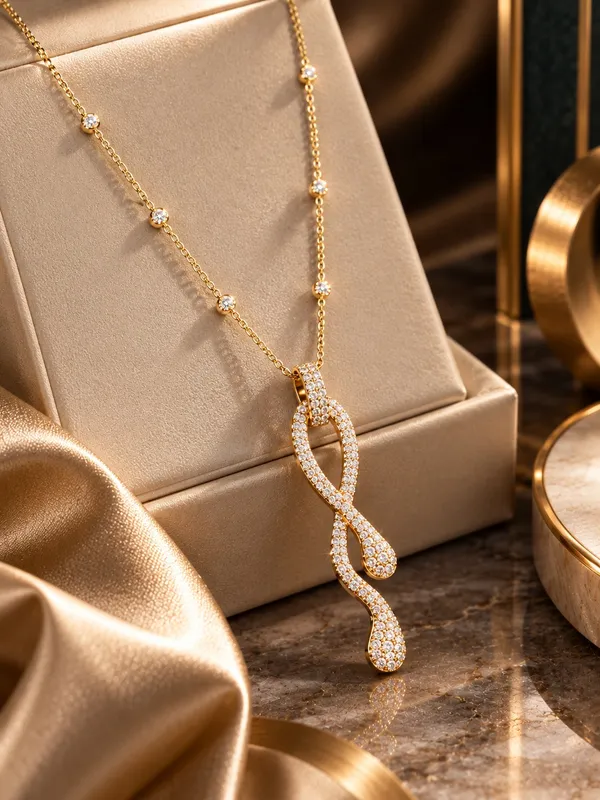 Gold_Stainless_Steel_Crystal_Infinity_Pendant_Necklace_For_Women