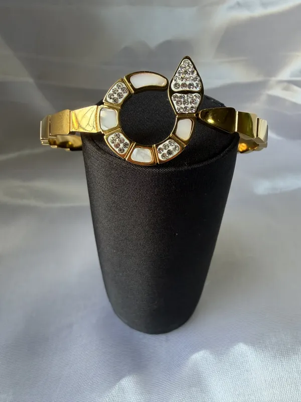 Gold_Stainless_Steel_Stone_Embellished_Open_Cuff_Bracelet_For_Women
