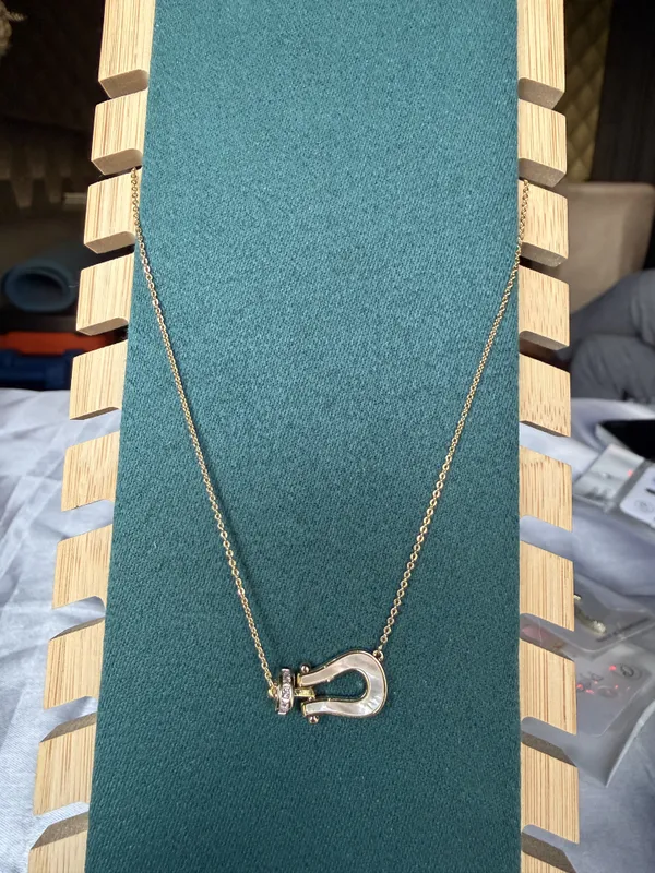 Gold_Stainless_Steel_Horseshoe_Pendant_Necklace_For_Women