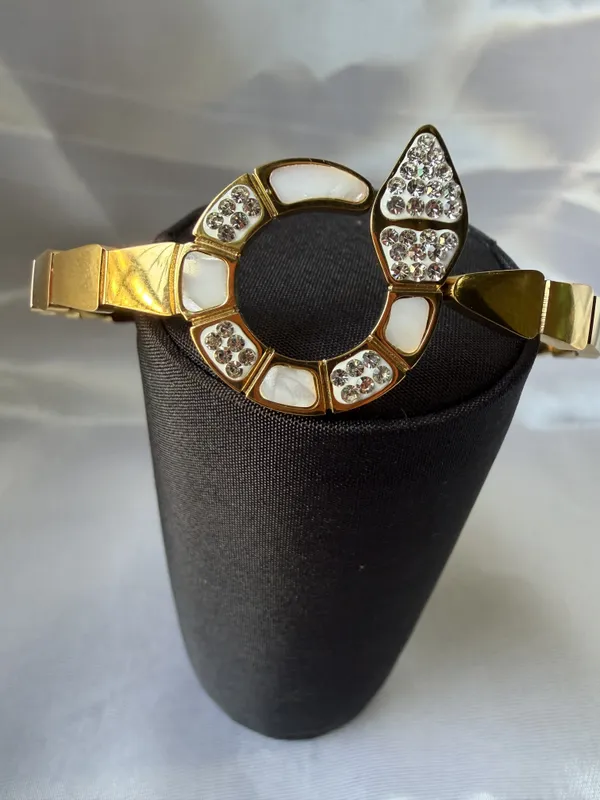 Gold_Stainless_Steel_Stone_Embellished_Open_Cuff_Bracelet_For_Women