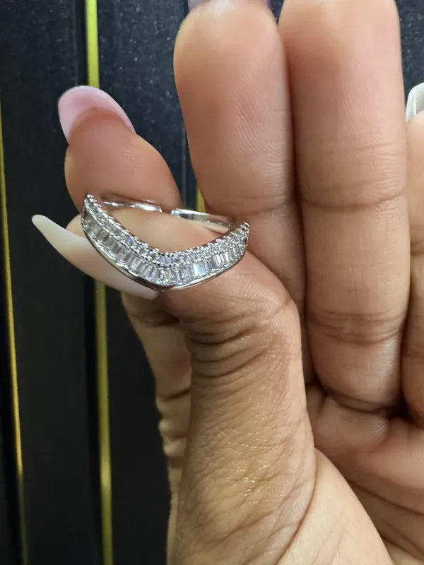 Silver_Stainless_Steel_Crystal_Crescent_Open_Ring_For_Women