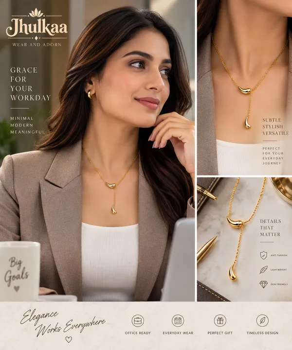 Gold_Stainless_Steel_Crescent_Minimal_Pendant_Necklace_For_Women