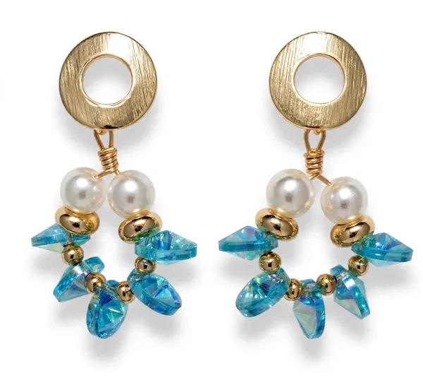 Gold_And_Sky_Blue_Pearl_Beaded_Drop_Earrings_For_Women