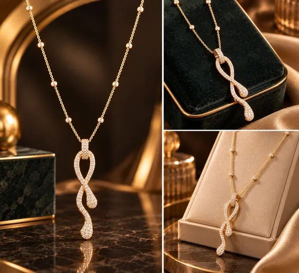Gold_Stainless_Steel_Crystal_Infinity_Pendant_Necklace_For_Women