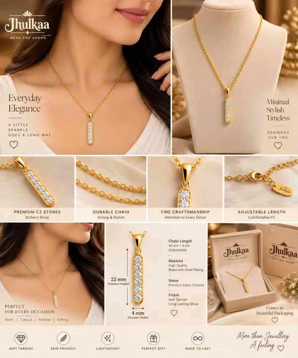 Gold_Plated_Stainless_Steel_Cubic_Zirconia_Pendant_Necklace_For_Women