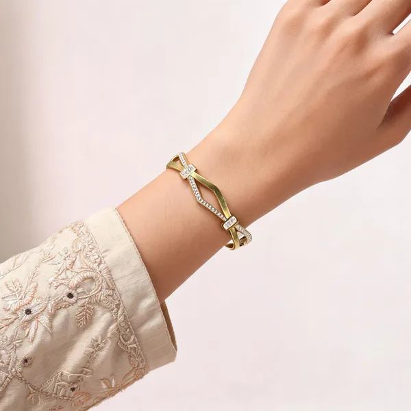Gold_Stainless_Steel_Rhinestone_Open_Cuff_Bracelet_For_Women