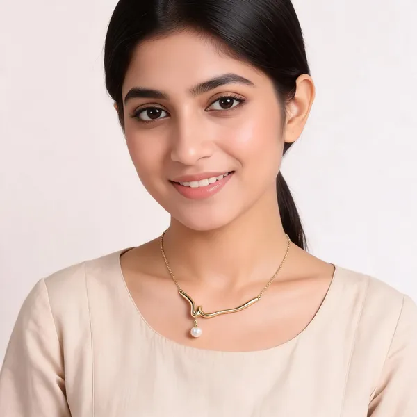 Gold_Stainless_Steel_Pearl_Drop_Bar_Pendant_Necklace_For_Women