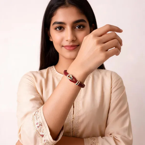 Red_Braided_Multicolour_Embellished_Bracelet_For_Women