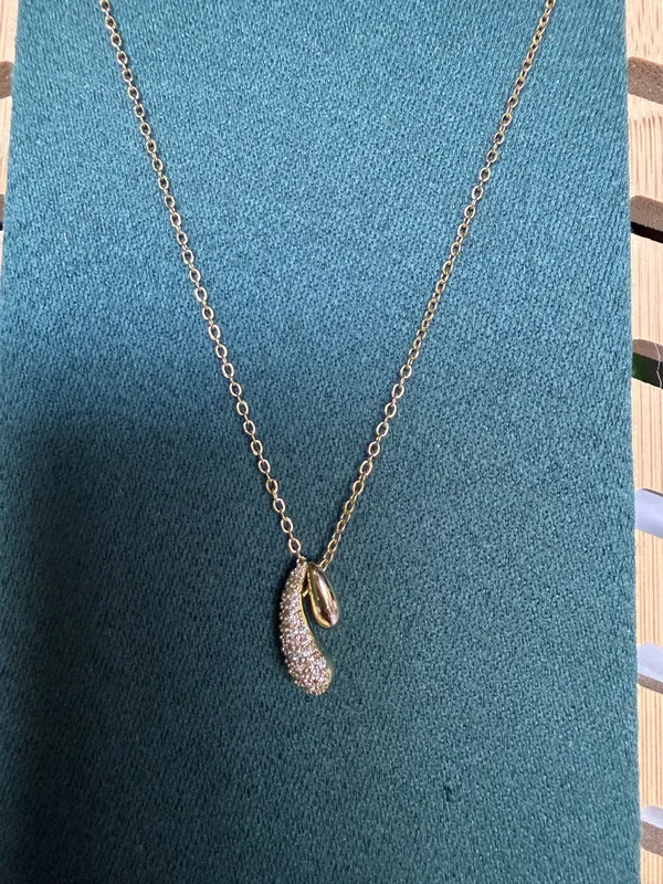 Silver_Stainless_Steel_Pave_Drop_Pendant_Necklace_For_Women